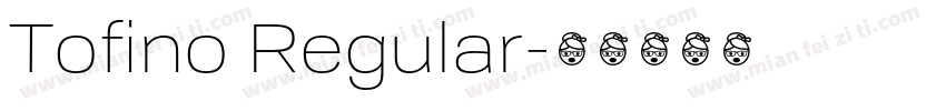 Tofino Regular字体转换